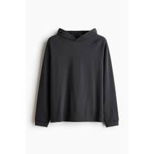 H&M Men Grey Regular Fit Sports Recovery Hoodie With Drymove