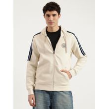 United Colors of Benetton Beige Regular Fit Hooded Neck Hoodie