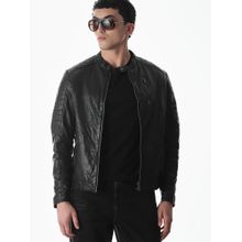 Jack & Jones Men Regular Fit Black Jacket