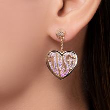 Just Cavalli Rose Gold Amore Rosa Earrings