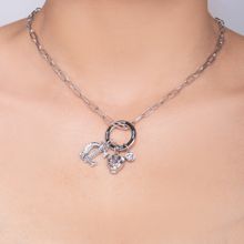 Just Cavalli Silver Unione Necklace & Pendant