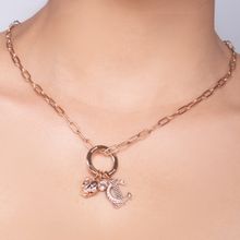 Just Cavalli Rose Gold Unione Necklace & Pendant