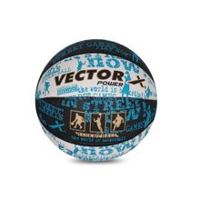 Vector X Power Basketball Black-white-blue
