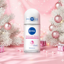 NIVEA Natural Glow Even Toned Vit C & 0% Alcohol Deo Underarm Roll On 72Hr Active Protection