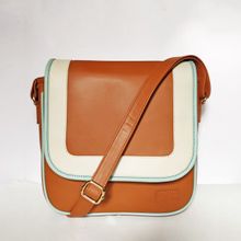 Fizza Classic Messanger Sling - Tan Brown
