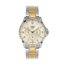 Casio Enticer Men Beige Dial Analog Watch - MTP-SN2KSG-9A (M)