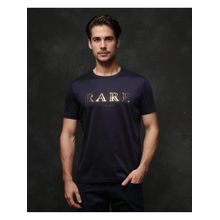 Rare Rabbit Echon-1 Navy Blue Graphic Print Regular Fit T-Shirt