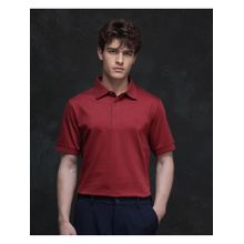 Rare Rabbit Ripl Red Plain Regular Fit Polo T-Shirt