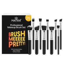 Matra Makeup Cosmetic Brushes For Full Face & Eye Makeup - Set of 10