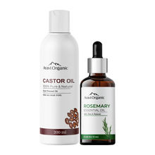 Aravi Organic Pure Rosemary Essential Oil And Pure Castor Oil Hair Growth Combo