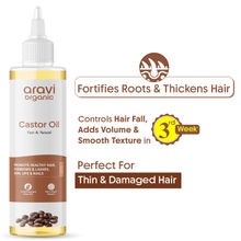 Aravi Organic 100% Pure Cold Pressed Castor Oil - For Healthy Hair And Skin