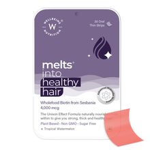Wellbeing Nutrition Melts Healthy Hair Wholefood Biotin 4000 mcg from Sesbania