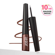 Nykaa GLAMOReyes Waterproof & Smudgeproof Coloured Liquid Eyeliner - Brown Rust - Dragon's Heart