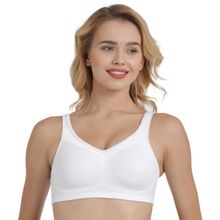 Enamor A112 Smooth Lift Classic Bra - Stretch Cotton Non-Padded Wirefree Full Coverage