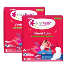 Everteen Period Care XL Soft Sanitary Napkins Pads For Medium Flow - Pack Of 2