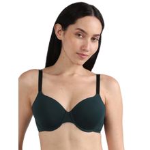 Wacoal Everyday Elegance Padded Wired Full Cup Smooth Finish T-Shirt Bra - Dark Green