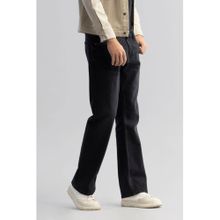 Snitch Retro Ripple Jet Black Straight Jeans