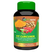 Fitspire Fit Curcumin Capsules - Immunity Boosters for Adults - 60 Capsules