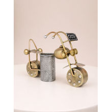 Golden Peacock Vintage Metal Motorcycle Handicraft Desk & Table Decor