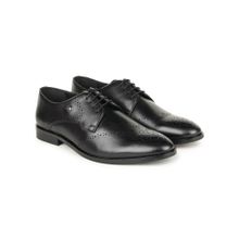 BRITMEN Men Handcrafted Genuine Leather Black Brogues