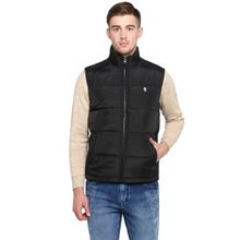 Red Tape Black Sleeveless Jacket