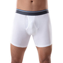 GLOOT Anti Odor Cotton Tencel Cooling Boxer Brief-GLI003-White