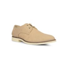 Rockport Men Norman Dress Nubuck Leather Casual Beige Derbies (UK 8)