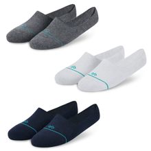 Dynamocks Men & Women Loafer Socks, Pack Of 3 Pairs - Multi-Color (Free Size)