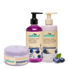 MCaffeine Blueberry Body Wash + Scrub + Serum Lotion