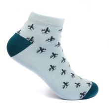 Mint & Oak Fly Away Ankle Socks - Blue (Free Size)