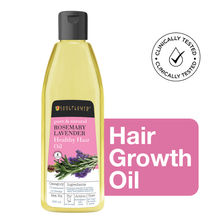 Soulflower Organic Rosemary Lavender Healthy Hair Growth Oil,Scalp Nourishment, Castor Olive Coconut