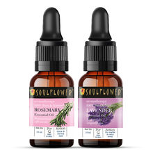 Soulflower Essential Oil Rosemary Lavender Oil for Hair Skin & Face