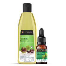 Soulflower Castor Oil & Peppermint Essential Oil Combo