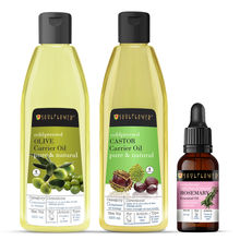 Soulflower Olive Carrier Oil Castor Oil & Rosemary Essential Oil