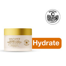 Soulflower Vitamin C Hyaluronic Acid Day Cream for Glowing Skin, Sun Protect Daily Use SPF 30+