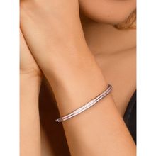 Giva 925 Sterling Silver Rose Gold Slender Bracelet For Women(Adjustable)