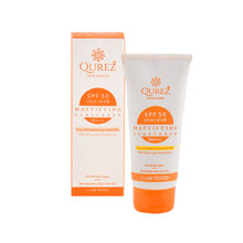 Qurez Mattifying Sunscreen SPF 50 Pa+++ with Blue Light Protection | OXYBENZONE & OMC FREE (Hybrid )