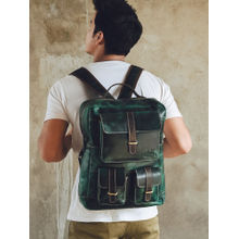 MaheTri Greenfield Premium Leather Backpack