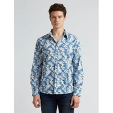 Pepe Jeans Blue Floral Print Full Sleeve Shirt