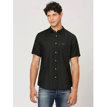 Pepe Jeans Black Short Sleeve Pure Linen Shirt