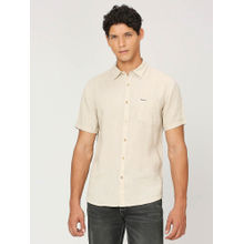 Pepe Jeans White Short Sleeve Pure Linen Shirt