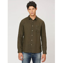 Pepe Jeans Olive Full Sleeve Shirt