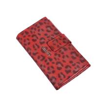 Sassora Red Premium Leather Women RFID Purse Wallet (L)