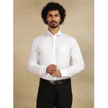 JadeBlue White Cotton Formal Shirt - Solid Regular Fit Regular