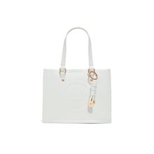 Aldo Custantina White Women's Handbag with Detachable Strap and Keychain