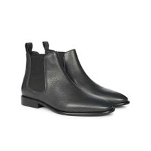 Saint G Mens Navy Blue Leather Chelsea Boots