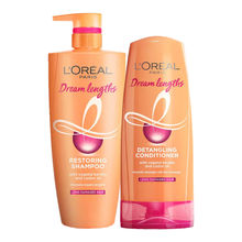 L'Oreal Paris Dream Lengths 2 Step Combo for Long Damaged Hair - Shampoo + Conditioner