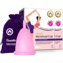 Mom & World Medical Grade Silicone, Odor And Rash Free Reusable Menstrual Cup - Medium