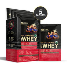 Optimum Nutrition Gold Standard 100% Whey Protein Sachets - Double Rich Chocolate - Pack Of 5