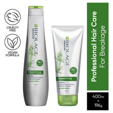 Matrix Biolage Professional Fiberstrong 2-Step Regime,12X Strength In Weak Hair,Shampoo+Conditioner